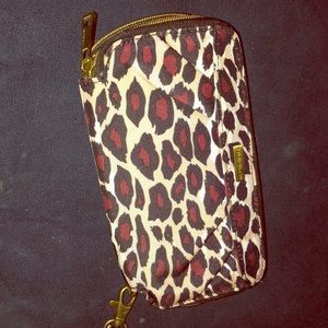 Cheetah wrist wallet new wo tags